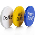 Multi-Purpose Poker Chips with Golf Ball Marker - Small BlindBig Blind &  Dealer Buttons Durable Plastic Chips & Accessories