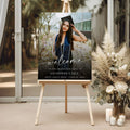 2024 Party Supplies Enior College Photo Graduation Acrylic Welcome Sign Stand Picture