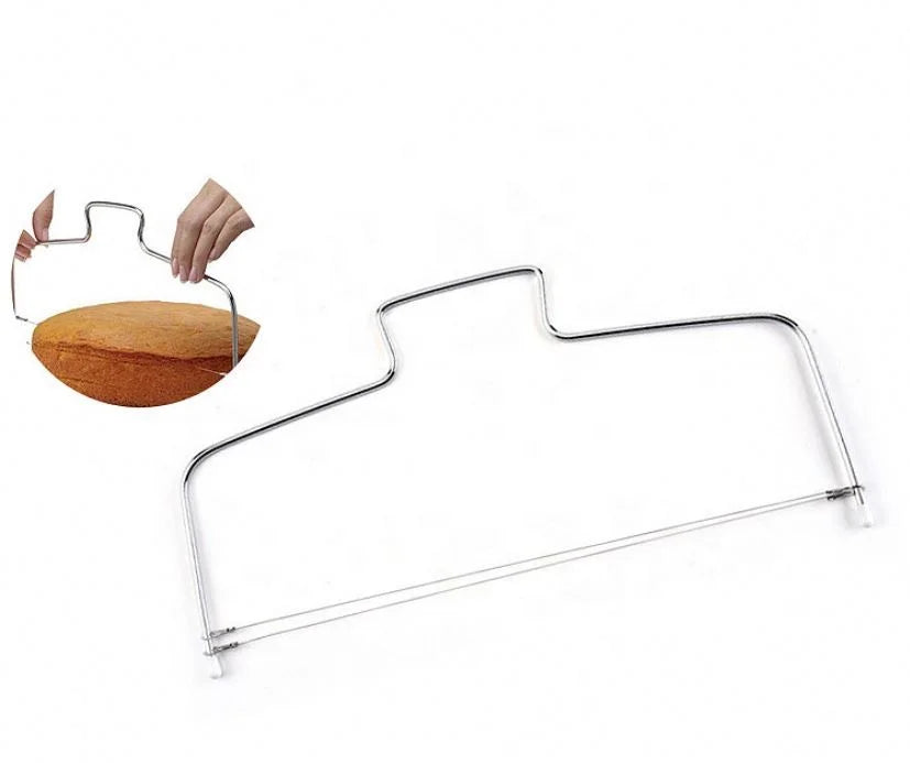 Hot Sale Reusable Stocked Stainless Steel Double Wires New Adjustable Cake Leveler Slicer