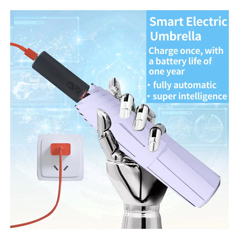 Fully Automatic Electric Umbrella Custom Logo Available Made by Huizhou Litaiying