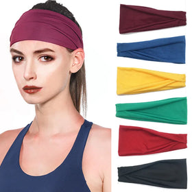 HZO-24004 Hot Selling High Elastic Light Thin Sweat Band Unisex Running Cycling Men Women Sports Headband Custom Logo