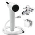 Hand Held Brass Bidet Sprayer Kit Eco-Friendly Easy Installation for Apartment Use White Bathroom Cloth Diaper Washer Personal