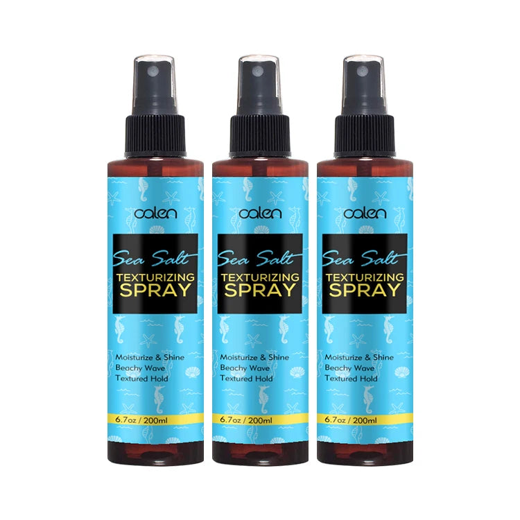 Oalen Organic Herbal Sea Salt Texturizing Spray Natural Curl Enhancing Hair Volume Tousled Heat Protection Styling for Curly