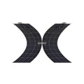 Bendable Semi-Flexible 200W Solar Panel with Sunpower Cell High Efficiency Lightweight Solar Module for RV Home Boat Balcony