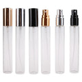 17mm * 116mm 15ml 0.5oz Sample Glass Perfume Bottle with Aluminum Sprayer Cap