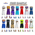 Free Custom Comfortable Breathable Basketball Jersey Team Personalized Team Name Team Emblem Basketball Uniform