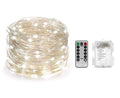 1-10M Fairy Light Tree Lamp Waterproof Christmas Lights LED String Battery Remote Control Silver Copper Wire Fairy Lights String