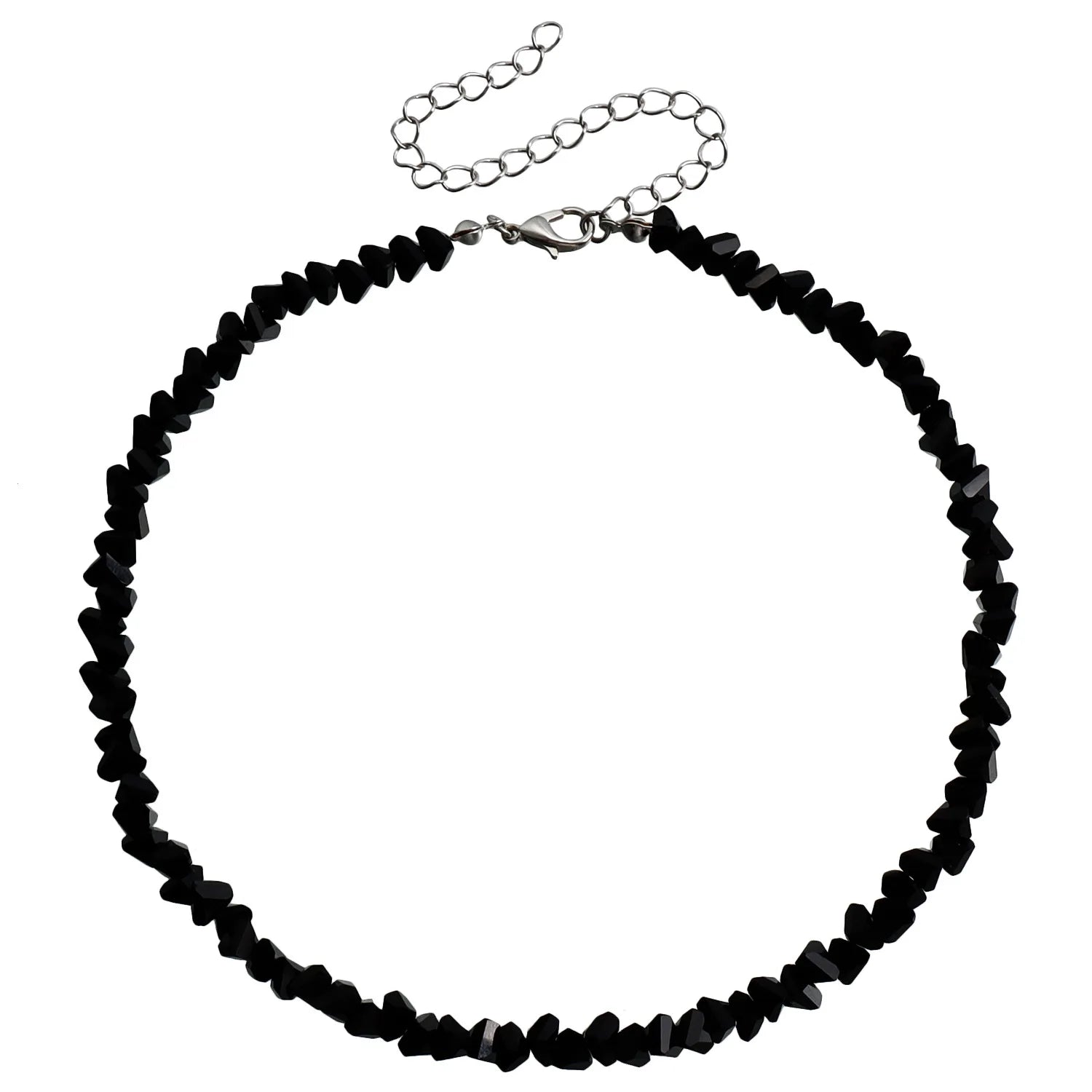 Trendy Women's Resin Beaded Necklace Charm Choker Diamond Letter-shaped Pattern for Wedding Anniversary or Gift