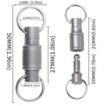 Titanium Alloy Universal Keychain Accessories Universal Buckle Car Gadgets 360 Degree Rotation Pendant