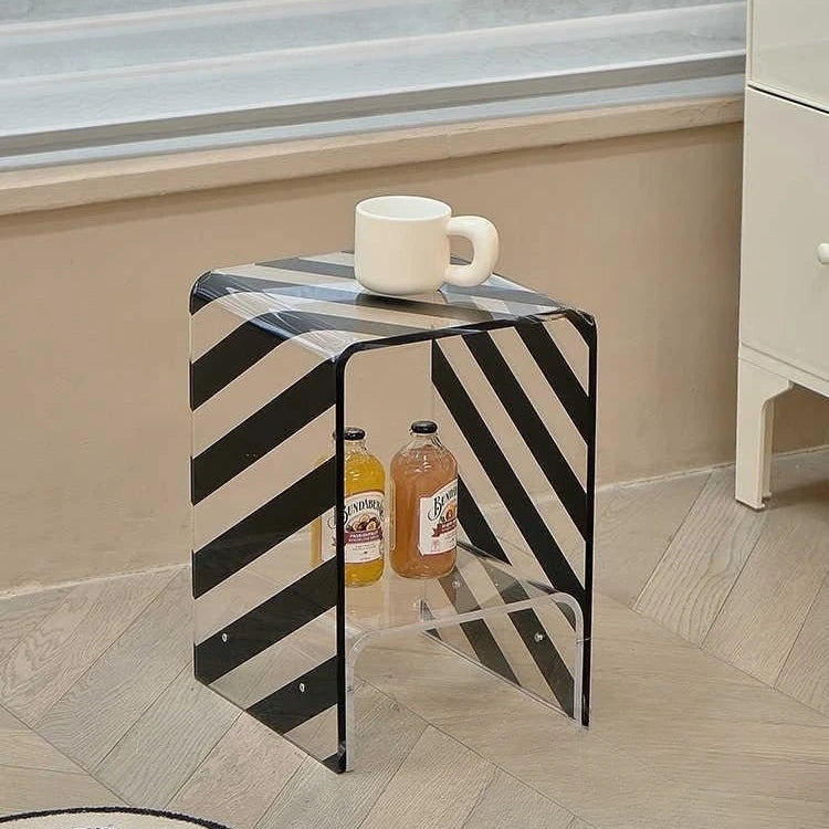 Modern Transparent Acrylic Coffee Table New Living Room Furniture for Home Use or Sofa Side Small Space