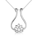 YFN Jewelry Wholesale 925 Sterling Silver Design Lotus Flower Pendant Necklace