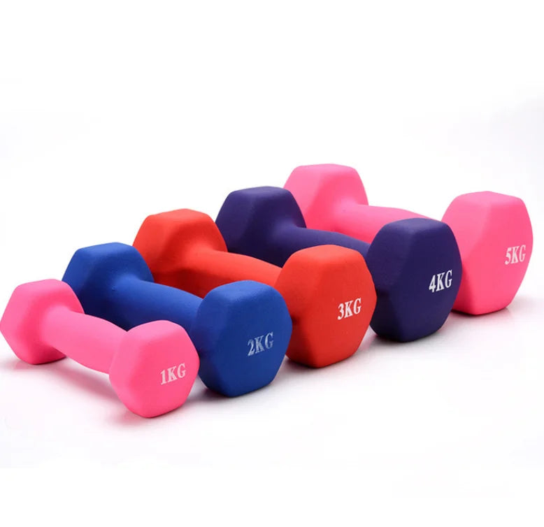 Custom Mancuernas Hexagon Buy Online Rubber Neoprene 5kg 10kg Weight Workout Gym Equipment Dumbbells