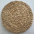 Homeplus 2024 New Customized Round Braided Heat Resistant Water Hyacinth Pot Pads Table Decor Pads Kitchen Table Mats