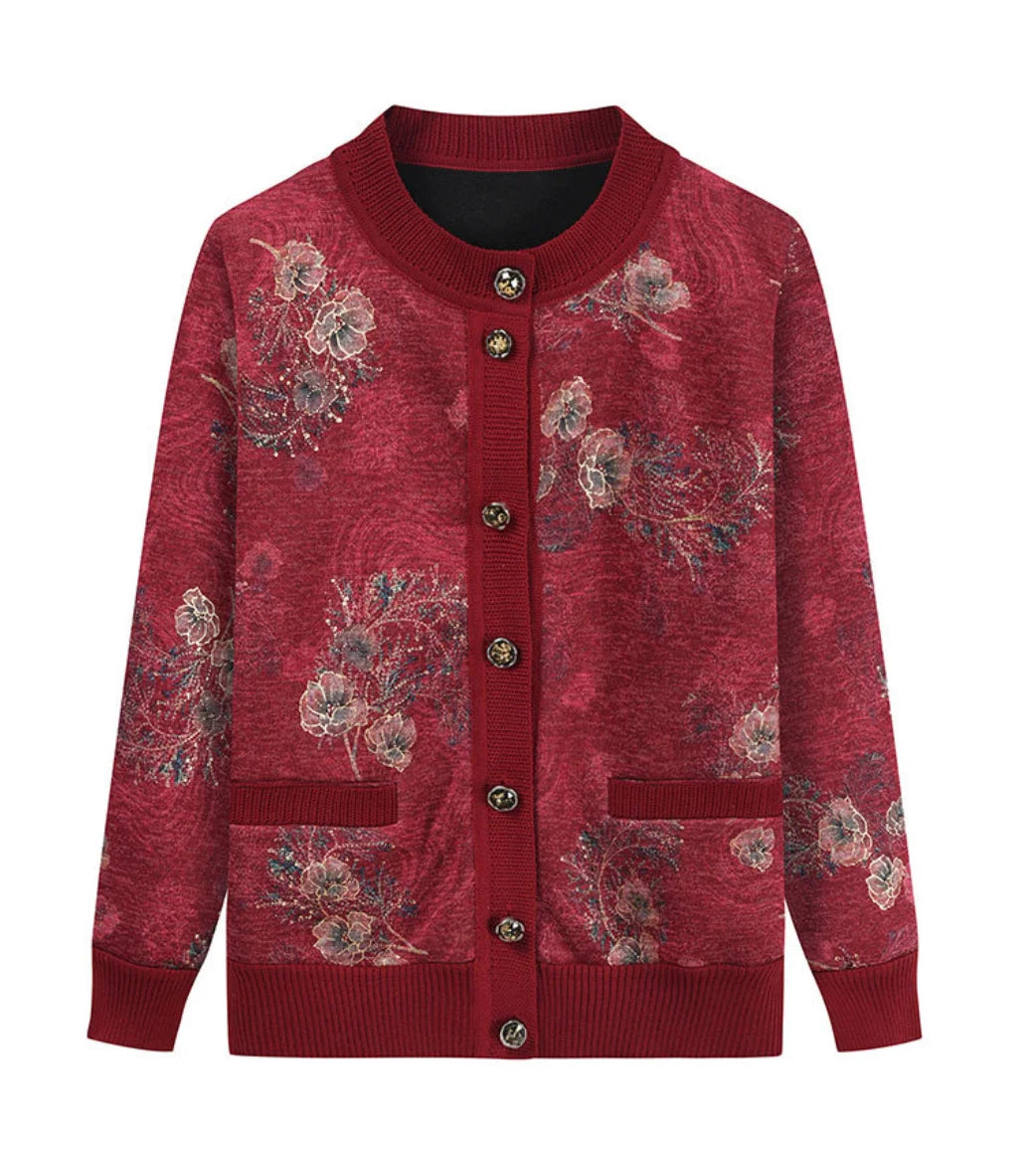 Huachao Hot Sell Keep Warm Women Sweater Fleece Cardigan Knit Sweater Coat Long Sleeve Knit Sweater Women