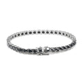 Moissanite 925 Sterling Silver 3mm 4mm 5mm Trendy Hip Hop Jewelry Iced Out Black Color Tennis Bracelets