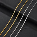 Fashion Trend Jewelry Stainless Steel Flat S Chain  Female Short Clavicle Chain Necklace