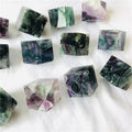 Hot Sale Natural Healing Colored Fluorite Block rainbow Stone Rainbow Fluorite Cube square for Gifts Decoration