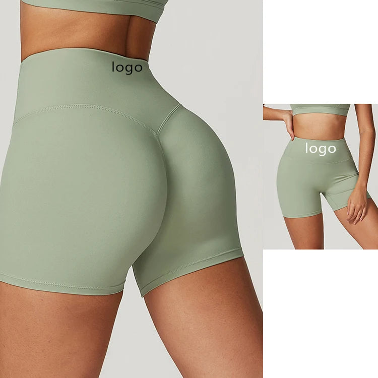 Feeling Yoga Pants Female Models High-Waisted Buttocks Lifting Sports Shorts Female External Wear Running Fitness Shorts