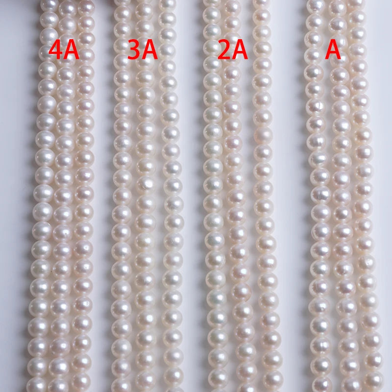 Wholesale 6-7mm A/AA/AAA/AAAA Quality Natural Round Freshwater Pearls String  Fresh Water Pearl for Necklace Jewelry