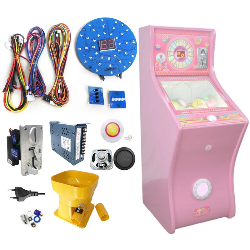 Capsule Ball Toy Gachapon Vending Machine DIY Kit Arcade Turntable Motherboard PCB Board Power Supply Coin Acceptor Hopper