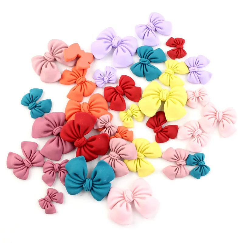 New Resin Bowknot Crafts Accessories DIY Earrings Necklaces Decorative Material Patch Woman Handmade Craft Supplies Resin