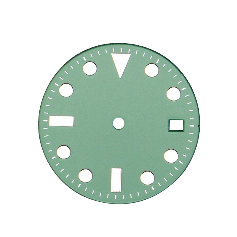 28.5 Watch Dial Copper Fit Nh35a Miyota8215 Eta 2824 Movement C3 ultra Strong Luminescence Accessories & Parts