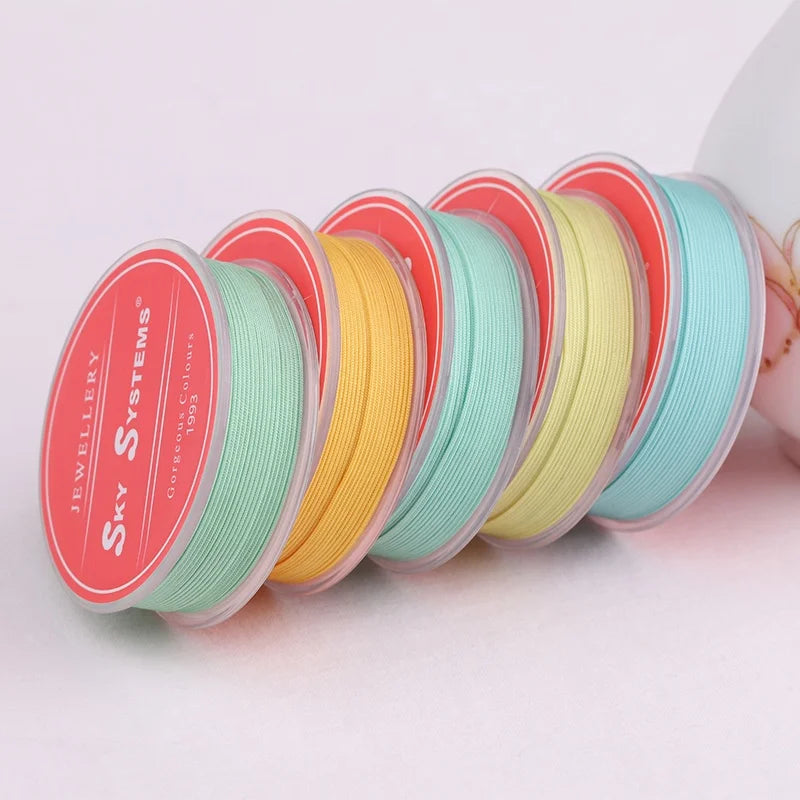 SKY T8 Nylon Cord 101#~200#Color 0.85mm Matte Jewelry Cord Jewelry Accessories Bracelet and Necklace Material 468Colors