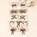 CN  8/10Pcs Cartoon Crown Fabric Sweet Hair Clip Set Soft Flower Hair Pins for Girls Princess Hair Clip