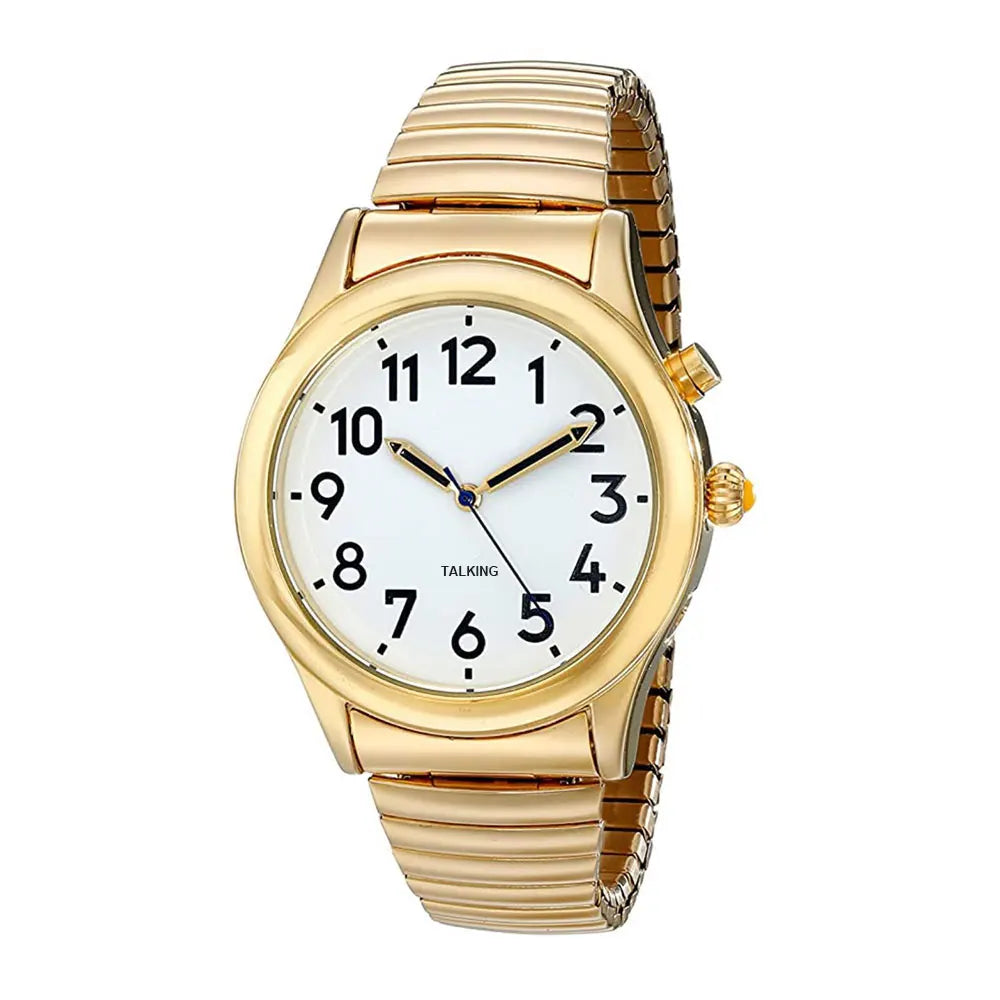 Human Voice Talking Watch for the Seniors Talking Louder Analog Watch With Days Date