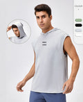 Fitness Vest US Size 90% Polyester 10% Spandex Basketball Sports T Shirt Men Workout Clothing Sleeveless GYM Hoodie Shirt