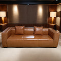 Nordic Style Small Leather Sectional Sofa Comfortable Seats for Three Four Durable Fabric Material Home Living Room Hotel Dining