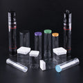 Eco Friendly Factory Custom Transparent Cylinder Tube Wholesale Clear Poly Plastic Packaging Lid Screen Printing Custom Logo