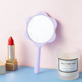 FYD New Creative Flower Handheld Mirror DIY Cream Gel Beauty Gift Portable Mini Handle Makeup Mirror