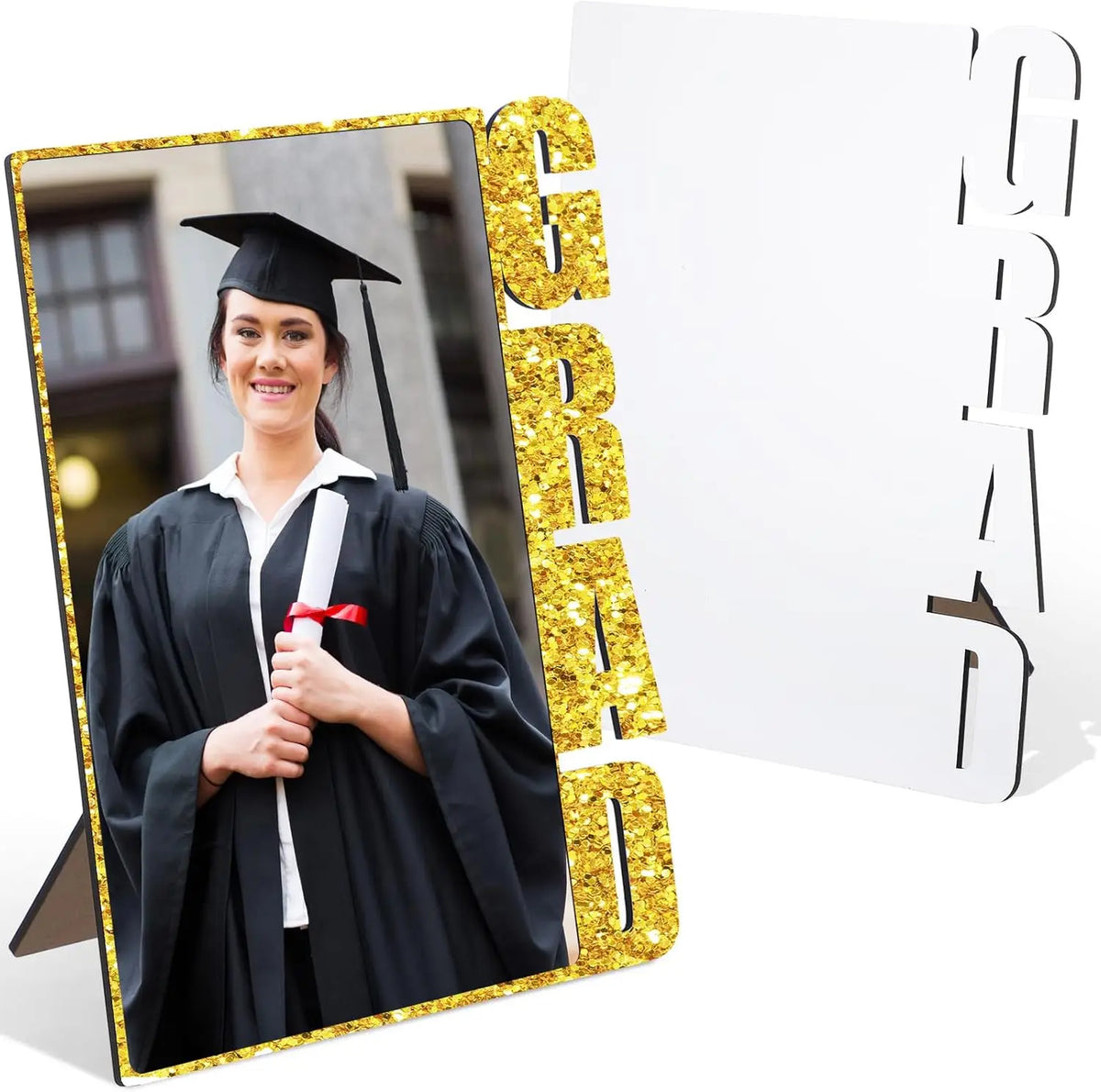 DIY Photo Graduation Photo Frame 2026 Middle School Sublimation Blanks Picture Frame for Desktop Souvenir Custom