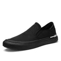 Men's New Black Low-Top Canvas Sneakers Breathable Casual Loafer Shoes for Spring Autumn Winter