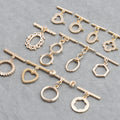 M738 10 Pcs/lot Wholesale 18K Gold Plated Copper Clasps Diy Necklace Bracelet Connectors Jewelry Making Accessories