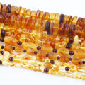 Natural Baltic Amber Beads Nugget Chip Beads Gemstone Amber Bead Strands for DIY Necklaces Jewelry Making