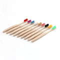 Custom Bamboo Toothbrush with Soft Bristles and Bamboo Charcoal Featuring a Laser Logo for Home Use