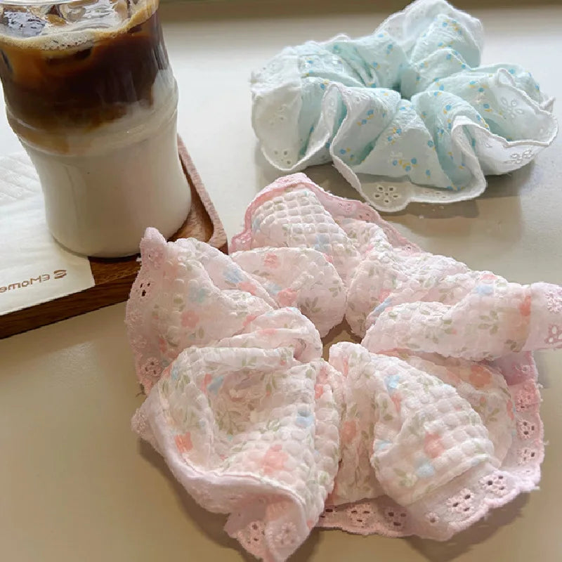 Colorful Cute Inner Scrunchie Fashionable Fabric Accessory with European Sweet Style Luxurious and Stylish