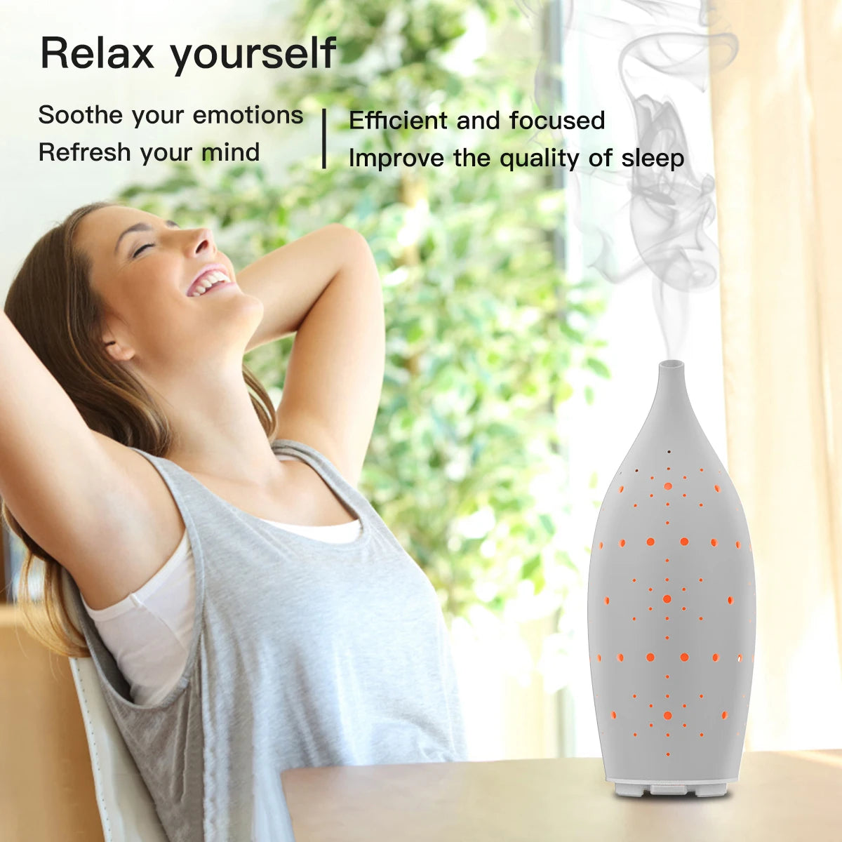 Crearoma Customized 7 Colors Ceramic Electric Aroma Scent Diffuser 2026 bluetooth Electric Scent Machine