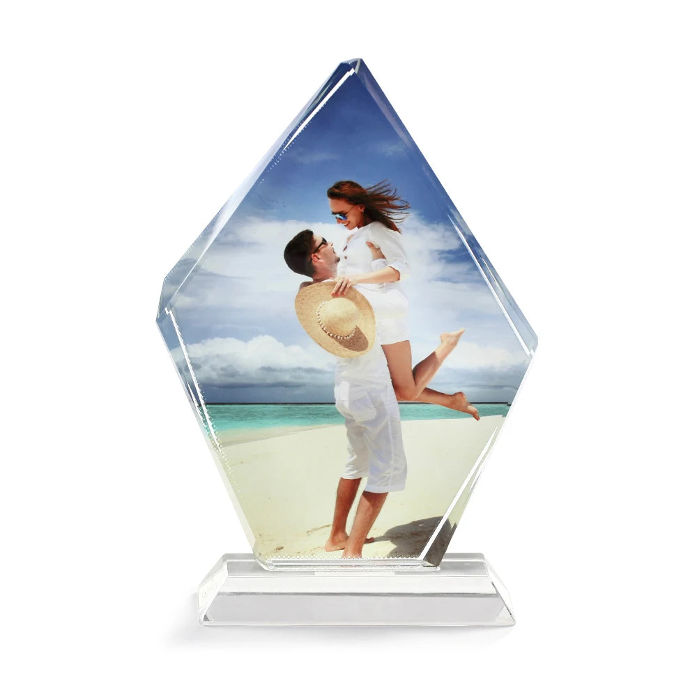 Big Ice BSJ-10B Sublimation Glass Crystal Photo Frames Business/Advertising/Christmas/Wedding/Home Decor