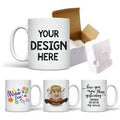 Custom Logo Hot 11oz 15oz Christmas Mug Porcelain Plain Tea Coffee Mug Cup White Sublimation Blank Ceramic Coffee Mug With Logo