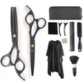JDK Sharp Hair Cutting Scissors Shears Barber Dressing Black Steel Titanium 6 Inch Edge