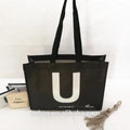 Eco-Friendly Recyclable PET Supermarket Shopping Bag Glossy and Laminated with Cartoon Pattern Reusable and Sustainable
