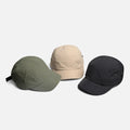 Wholesale Customization Blank 5 Panel Camping Cap Short Curved Brim Waterproof Breathable Nylon Unisex Running Hat