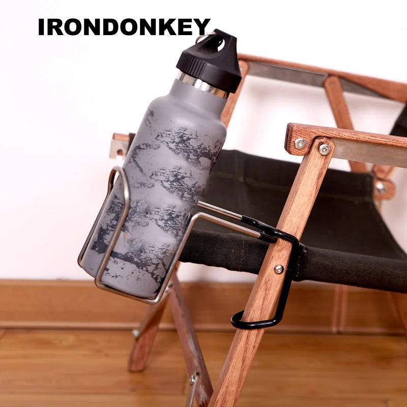 IRONDONKEY Outdoor Multi Functional Metal Hook Camping Light Stand Bidirectional Hook Steel Camping Accessories
