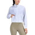 Custom OEM Recycled Polyester Breathable Loose Zip Yoga Jacket for Women Fitness Workout