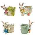 Rabbit Creative Personality Outdoor Nordic Wind Succulent Plant Flower Pot Resin Crafts Ornaments