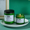 Empty 8oz 250ml Cylinder Recycled Green Holders Lanterns Glass Candle Jars With Lids
