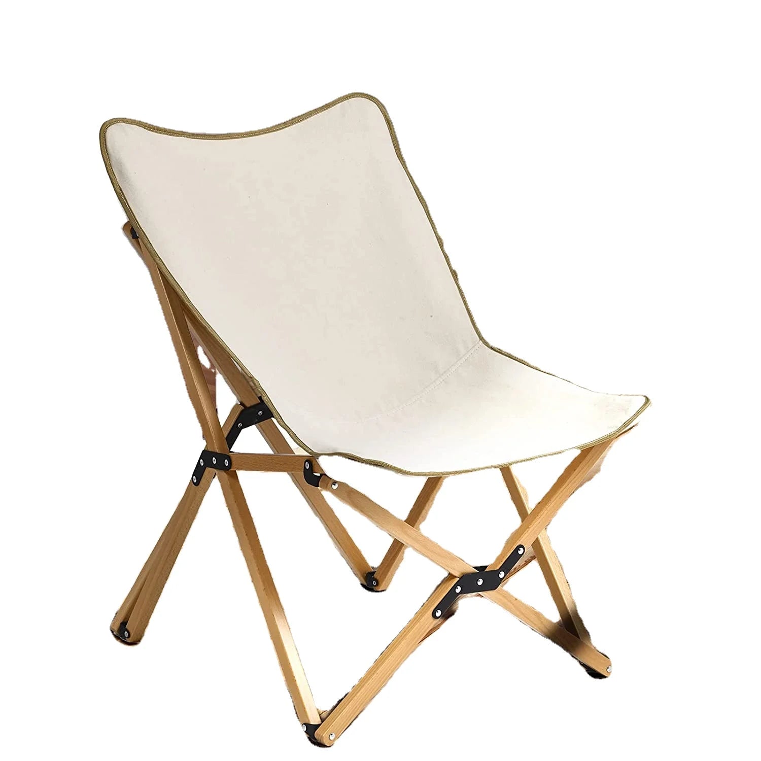 WOQI Solid Wood Lightweight Portable Folding Chair for Camping Hiking & Picnic